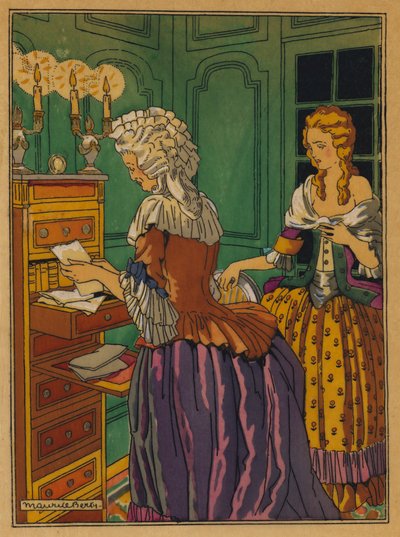 Illustration für Les Liaisons Dangereuses von Choderlos De Laclos von Maurice Berty