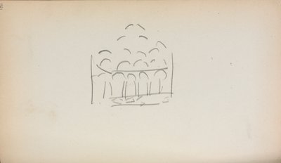 Italienisches Skizzenbuch: San Marco Seite 186, 1898-1899 von Maurice Brazil Prendergast