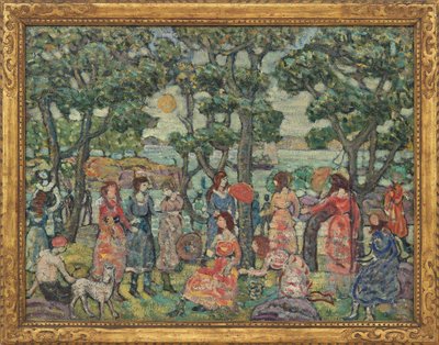 Landschaft mit Figuren, 1921 von Maurice Brazil Prendergast