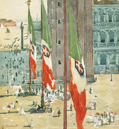 Piazza di San Marco, ca. 1898-99 von Maurice Brazil Prendergast