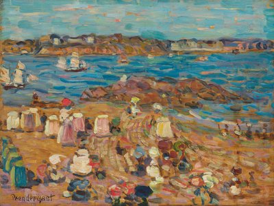 Studie von Malo: Der Rand des Meeres, ca. 1907 von Maurice Brazil Prendergast