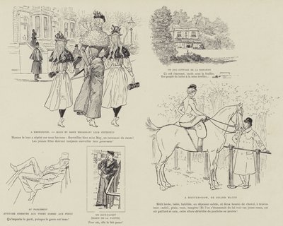 Illustration für La Vie De Londres von Mars von Maurice Charles Mathieu Bonvoisin