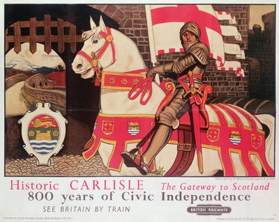 Britisches Eisenbahnplakat, das 