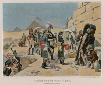 Bonaparte mit den Gelehrten in Ägypten von Maurice Henri Orange