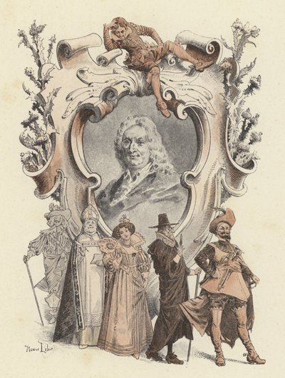 Alain-Rene Lesage, Porträt von Maurice Leloir