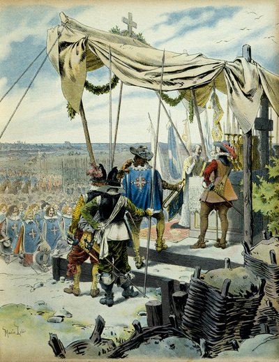 Geschichte Frankreichs: Die Belagerung von La Rochelle 1627-1628. Kardinal Richelieu von Maurice Leloir