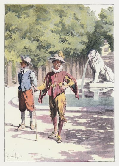 Illustration für Gil Blas von Maurice Leloir