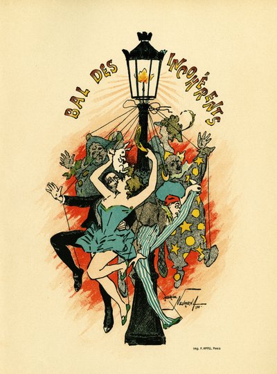 Plakat für den Ball der Inkoherenten von Maurice Louis Henri Neumont