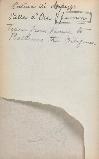 Italienisches Skizzenbuch: Notizen (Seite 3) von Maurice Prendergast