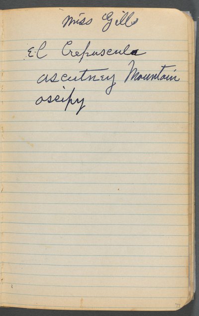 Skizzenbuch, Seite 077: Notizen von Maurice Prendergast