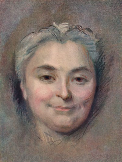 Vorbereitung zum Porträt von Marie Catherine Dufloquet Reals, 1756 von Maurice Quentin de La Tour