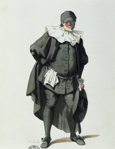 Dottor Balanzone im Jahr 1653 von Maurice Sand