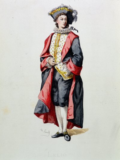 Lelio - in „Masques et bouffons“ (Italienische Komödie) von Maurice Sand