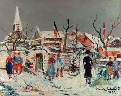 Landschaft unter dem Schnee, Maixe von Maurice Utrillo