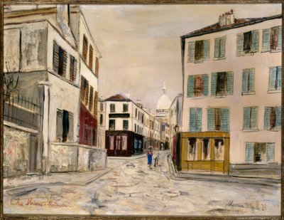 Rue Norvins in Montmartre von Maurice Utrillo