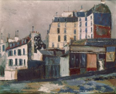 Rue Ravignan, Paris von Maurice Utrillo
