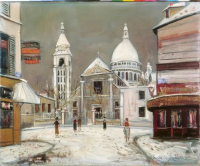 Rue du Mont-Cenis, in Montmartre von Maurice Utrillo