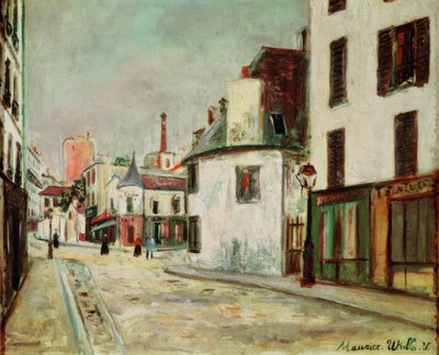 Rue du Mont-Cenis, Paris von Maurice Utrillo