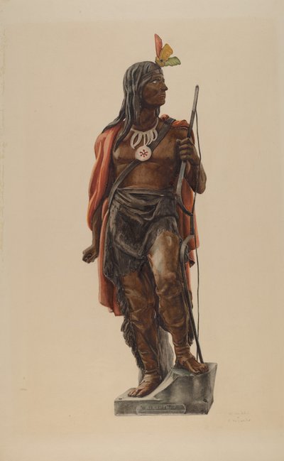 Zigarrenladen-Indianer von Maurice Van Felix and Elizabeth Fairchild