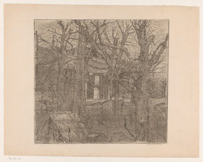 Bäume um ein Haus von Maurits van der Valk (signed by artist)