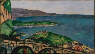 Blick auf Cap Martin, blau von Max Beckmann