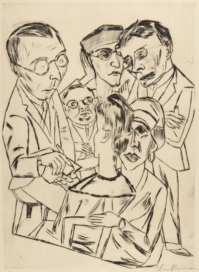 Der Zeichner in Gesellschaft von Max Beckmann