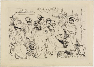 Große Operation von Max Beckmann