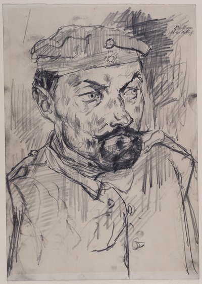 Heimgardist Ernst Pflanz, Kopf und Schultern von Max Beckmann