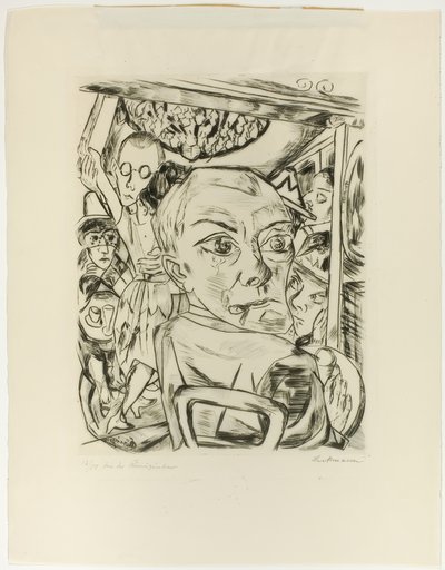 Königin Bar (Selbstporträt) von Max Beckmann