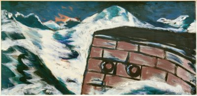 Landungskai im Sturm von Max Beckmann