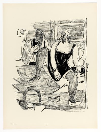 Morgen, Platte 11 aus Tag und Traum von Max Beckmann