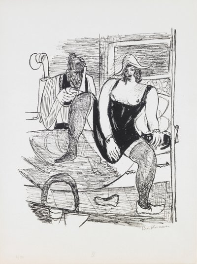 Morgen, Platte 11 aus dem Portfolio „Tag und Traum“ von Max Beckmann