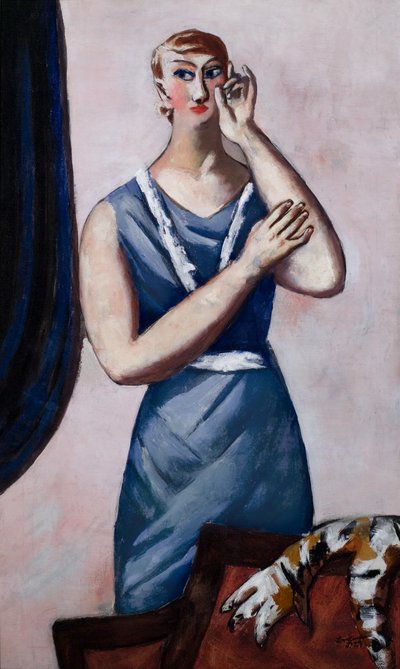 Porträt von Valentine Tessier von Max Beckmann