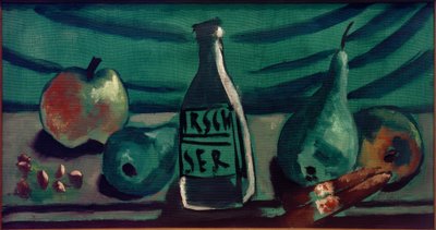 Stilleben mit Apfel und Birne von Max Beckmann