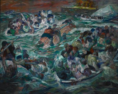 Der Untergang der Titanic von Max Beckmann