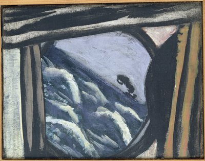 Blick aus der Schiffsluke von Max Beckmann