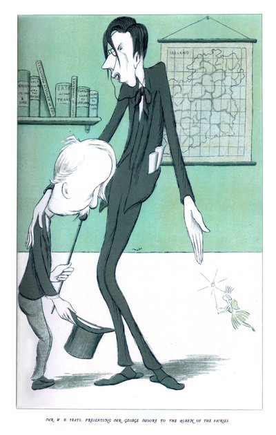 Mr. WB Yeats, stellt Mr. George Moore der Königin der Feen vor, 1904 von Henry Maximilian Beerbohm