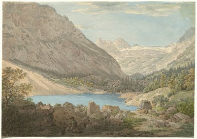 Der Blaue Pool im Reintal bei Garmisch von Max Joseph Wagenbauer