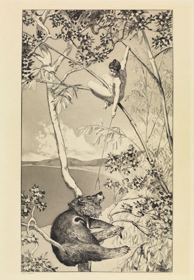 Bär und Elfe (Intermezzi, Opus IV, Blatt 1) von Max Klinger
