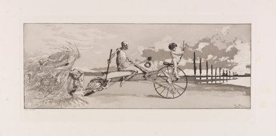 Amor, Tod und Jenseits, Platte XII aus Intermezzos..., 1881 von Max Klinger