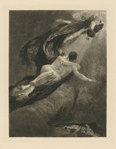 Eine Liebe, Blatt 7: Neue Träume vom Glück von Max Klinger