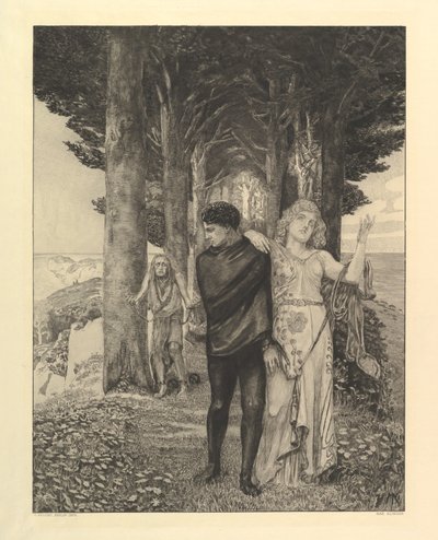 Genie (Künstler), aus der Serie Vom Tode Zweiter Teil von Max Klinger