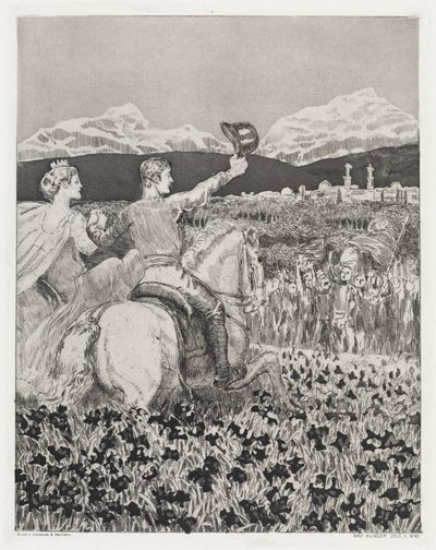 Im eignen Land (Zelt, Opus XIV, 2. Teil, Nr. 43) von Max Klinger