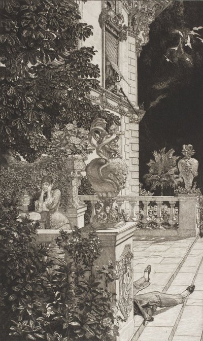In flagranti (Der Leidenschaftliche), aus Dramen Opus IX von Max Klinger