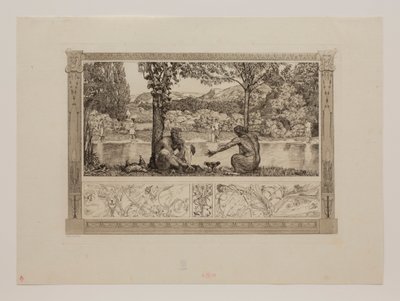 Narziss und Echo I von Max Klinger