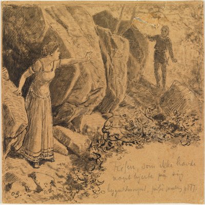 Narcissus und Echo I. von Max Klinger