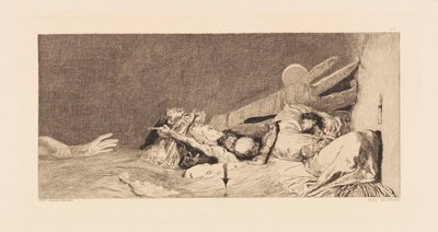 Opus VI, aus Paraphrase über das Finden eines Handschuhs, 1881 von Max Klinger