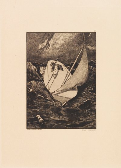 Opus VI, aus Paraphrase über das Finden eines Handschuhs, 1881 von Max Klinger
