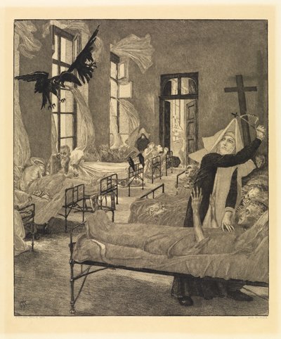 Pest (Vom Tode, Zweiter Teil, Opus XI, Blatt 6) von Max Klinger