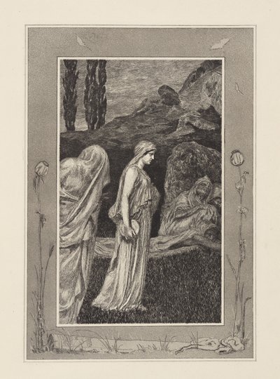 Psyche im Tartarus (Amor und Psyche, Opus V, Blatt 39) von Max Klinger